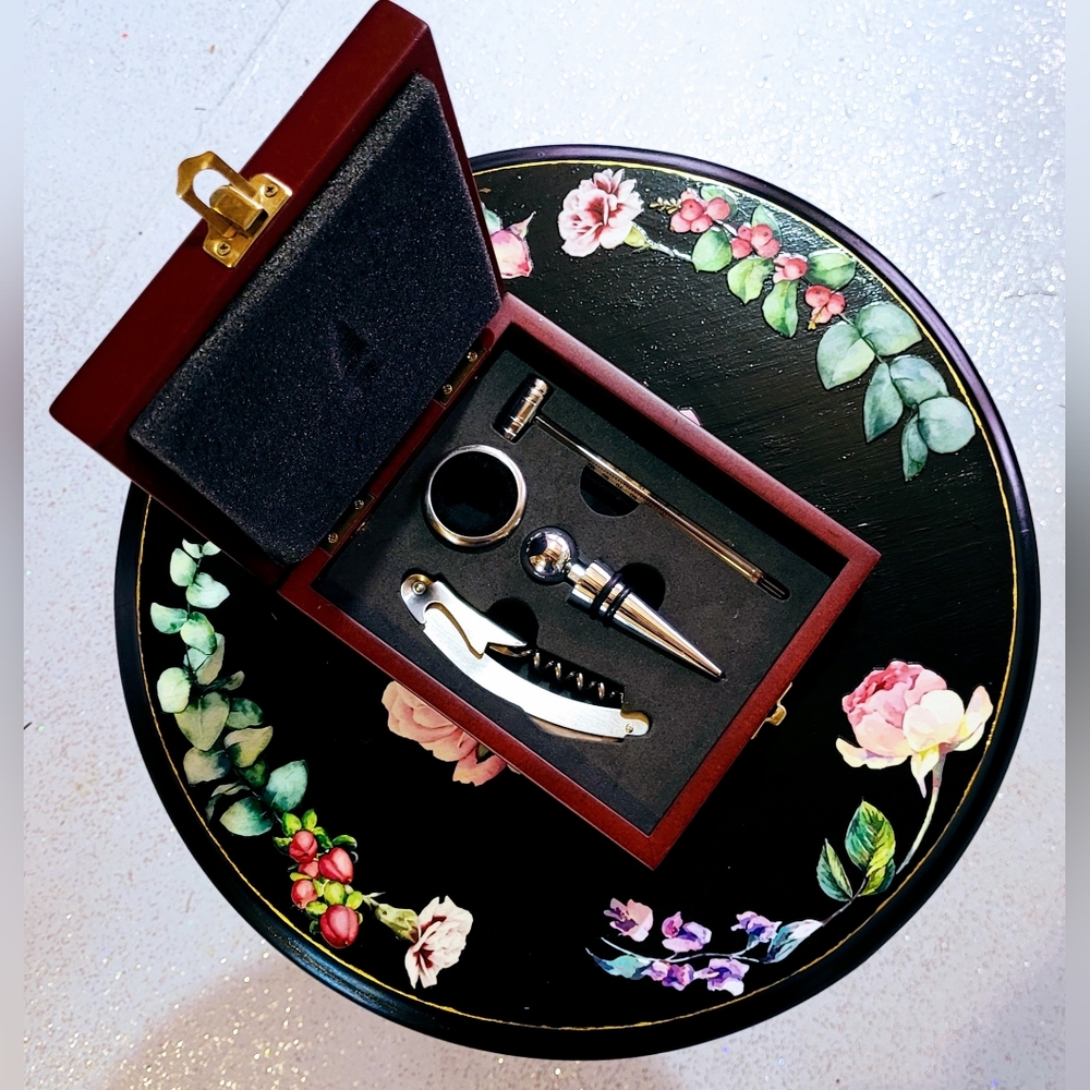 Vintage Sommelier Set - Gift Set - Wooden Case